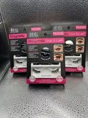 Ardell Professional Magnetic Liner and Lash Accent 002 Lashes New (3-packs) F/S