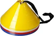 GSI Soccer Cone Set with Carry Strap for Sports & Agility Training Drills