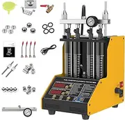Automotive Fuel Injector Cleaner,CT150 Fuel Ultrasonic Injector Cleaner Tester,4-Cylinders Motorcycle Fuel Injector Cleaner Machine,Gasoline Direct Fuel Injector Cleaner Kit With 12 Functions 110V/220