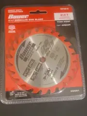 Bauer 4 1/2 Circular Saw Blade 24T Carbide Teeth ATB Thin Kerf 3/8th Inch Arbor