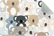 Entrance Doormats for Indoor Outdoor Entry Garage High Traffic Areas Shoe Rugs, Super Absorbent Door Mats Cute Koala Bear 35 x 24 Inch