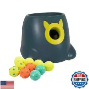 WIGGLYTAIL Automatic Ball Launcher for Dogs, Dog Fetch Ball Thrower Launcher,