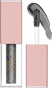YiZYiF 2 Pack Waterproof Liquid Eyeshadow Brush Set Sweat Resistant Long Lasting Glitter Shimmer Makeup Brushes for Women Girls Beauty Essentials Black One Size