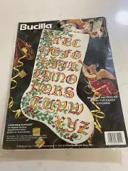Bucilla Christmas Alphabet Cross Stitch Stocking Kit Sampler #83221
