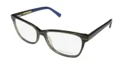 NEW CHRISTIAN SIRIANO RENEE BARK EYEGLASSES FULL-RIM WOMENS PLASTIC CAT EYE