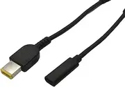 65W Type-C Female to Square Tip Male Plug Converter for Lenovo Thinkpad USB C Cable Cord PD Charger Notebook