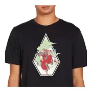 Volcom "Nozaka Skate" Short Sleeve Tee (Black) Men's Graphic T-Shirt