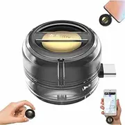 Portable 5X Speaker Amplifier–Plug & Play for Music/Calls, Mini Portable Speaker Phone Speakers Amplifier, Compact Speakers for Home or Travel, for Smartphone Tablet Notebook(Transparent Gray,Type-c)