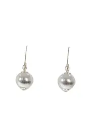 Polished Ball On French Hook Earring--ADO-AEC-7409