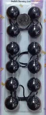 Bk elastic Scrunchie Knocker bead hair girl Ball Ponytail Holder