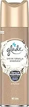 Glade Air Freshener, Sheer Vanilla Embrace, Eliminates Odors, 200g Aerosol Bottle