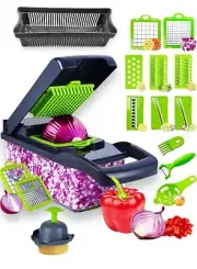 16 in 1 Vegetable Fruit Chopper Cutter Food Onion Veggie Dicer Slicer Kitchen