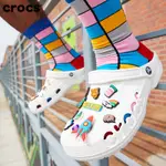 CROCS 卡駱馳 貝雅 LOGO鏤空 男鞋 洞洞鞋 涼拖鞋 輕便 休閑 沙灘鞋 包頭小白鞋 情侶鞋 10126 白色