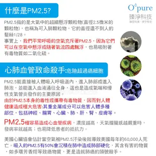 【Opure 臻淨科技】A4高效抗敏HEPA光觸媒抗菌DC節能空氣清淨機