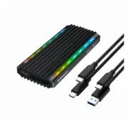 Simplecom SE525 NVMe / SATA M.2 SSD USB-C Enclosure with RGB Light USB 3.2 Gen 2