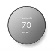Google Nest Programmable Smart Wi-Fi Thermostat - Charcoal GA02081-US