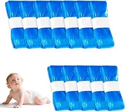 12 Pack Nappy Bin Refills, Smellproof, 6.5m long, Hold upto 320 nappies, Compatible with Tommee Tippee, Litter Genie, Diaper Genie, Angelcare, Twist & Click and Cat Litter Disposal Buckets (Blue-12)