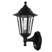 Duanera Outdoor Wall Light with Sensor in Black