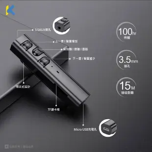 【KTNET】EB100 藍牙5.1領夾插卡式+運動耳機 黑