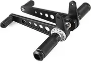 IEDZCUMC Cafe Racer Rearsets Rear Sets Foot Rests Compatible with Suzuki Classic Custom Compatible with Bobber Universal Motorcycle Foot Pegs(Black1)