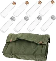 ibasenice Camping Seasoning Container Set Outdoor Seasoning Bottle Kit Portable Condiment Bag for BBQ Picnics