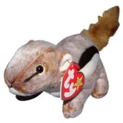 MWMT mint condition retired Ty Beanie Baby CHIPPER the chipmunk NEW WITH TAGS