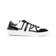 [Lanvin] Lanvin-Optic White Clay Sneakers With Nylon-Uomo 41 IT