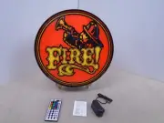 Williams Fire Pinball 15-inch Round LED Wall Display light box