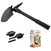 Redi-Medic Compact Portable Stainless Steel Folding Shovel, 5-in-1 Multi-Tool
