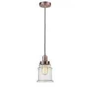 Innovations W Canton Mini Pendant, AC Seedy/Bell/Gray - 100AC-10GY-0H-AC-G184