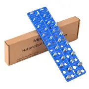 30-in-1 Nut & Bolt Thread Checker – Standard & Metric Thread Gauge Tool with ...