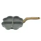 Heart Shape 4 Egg Frying Pan Four Leaf Nonstick Ceramic Egg Pan Egg1328