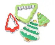 Comfort Grip Metal Cookie Cutters (2) Christmas Tree two sizes