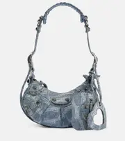 [Balenciaga] Balenciaga Le Cagole XS denim shoulder bag One Size blue