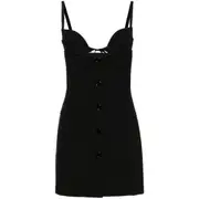 [Nensi Dojaka] Nensi Dojaka Button-up Mini Dress L BLACK