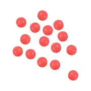 200Pcs 7mm Dia Round Plastic Glow Fishing Beads Tackle Tool, Red