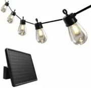 NEW Sunforce 15 LED Warm White Outdoor Waterproof Solar String Lights Lithium