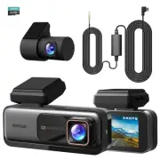 4k Dash Cam Front and Rear, 24/7 Parking Monitor with Hardwired Kit, 170° Ult...