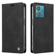 YIKATU Magnetic Case For Motorola Edge 40 Neo 5G Skin-touch Leather Stand Wallet Phone Cover
