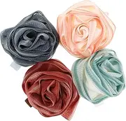 SOESFOUFU Luxurious Foam Bath Ball Bath Flower Exfoliating Body Scrubber Soft and Comfortable for Home Travel