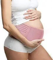 [TOZLU] Maternity Belt Pregnancy Support Belt Bump Band Abdominal Support Belt Belly Back Bump Brace Strap,Black