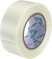 uxcell Strapping Tape, 2 Inch x 55 Yards Reinforced Packing Tape Filament Tape Heavy Task Packing Transparent 5.9 Mil Grid for Package Transport Electric Equipment Packaging