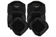 Black Eco Leather Driver Passenger Seat Covers for FORD F-MAX 2018+ Truck