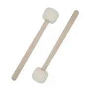 1 Pair Anti-slip Wool Felt Drum Mallets, 12.8 Inch Length Drum Mallet Beige Bass
