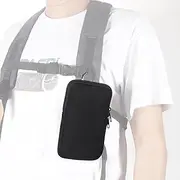 Shockproof Neoprene Phone Pouch Holster w Carabiner,Shock Absorbing Zipper Sleeve Pouch Cell Phone Bag Cover w Belt Loop,Clip,Neck Lanyard for iPhone 16/15/14/13/12/11 Pro,XR,Black