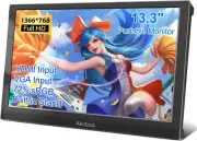 Portable Monitor, 13.3 Inch 1366 * 768 IPS Laptop Monitor, USB C Travel HDMI Com