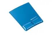 Fellowes Mouse Pad & Wrist Rest - Gel Clear - Blue