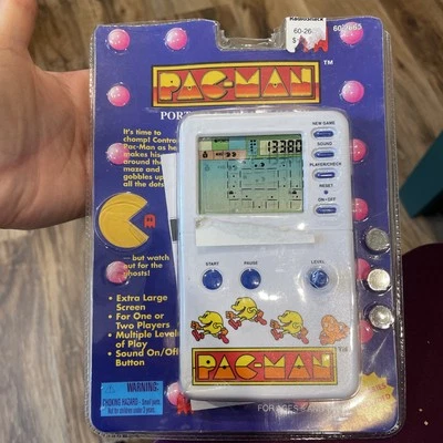 PAC-MAN Vintage Handheld Electronic Game 1995 Radio Shack open package
