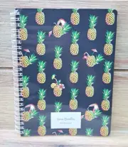 Vera Bradley Mini Spiral Notebook 8" x 6" Pineapples "Tuscan Party" - Brand New