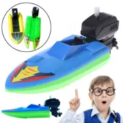 Bath Toy Boat Time Wind Up Clockwork Play Summer Child Bathing Ship Kids Baby